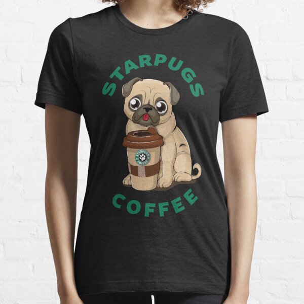Starbucks Pug Gifts Merchandise Redbubble - frappe official t shirt roblox