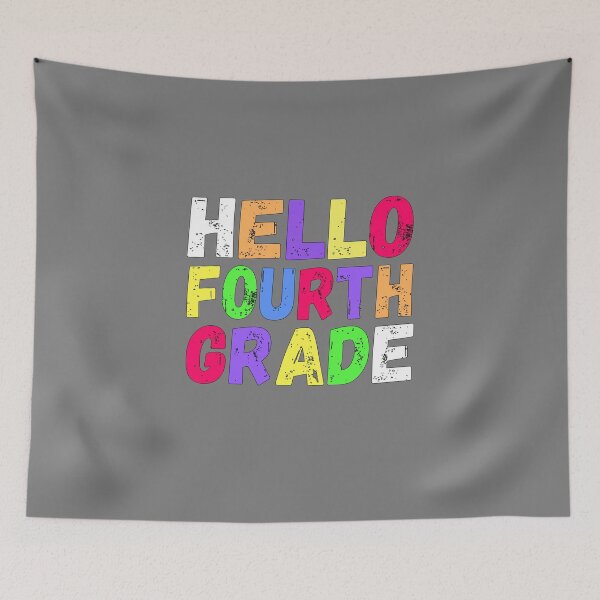Item preview, Hello Fourth Grade - Hello 4th Grade - Back To School Gift  designed and sold by meedTee.