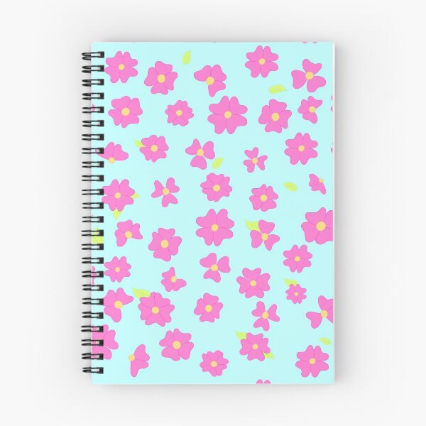 Item preview, cute happy pink flowers on a blue sky designed and sold by studioMoSa.