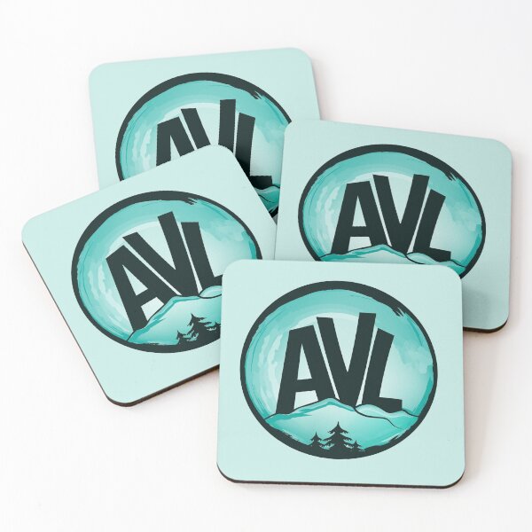 Item preview, AVL - Asheville, NC - Watercolor Turquoise designed and sold by Serena's Asheville Merch.