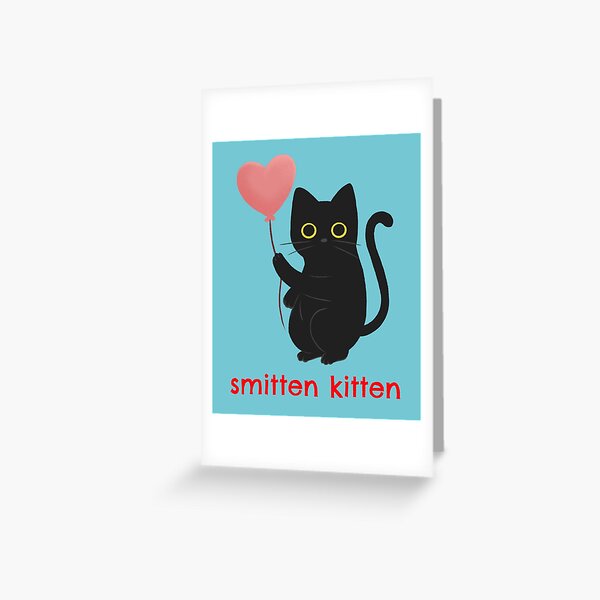 Item preview, Smitten Kitten Cat Heart Balloon Digital Art designed and sold by createdbycam.