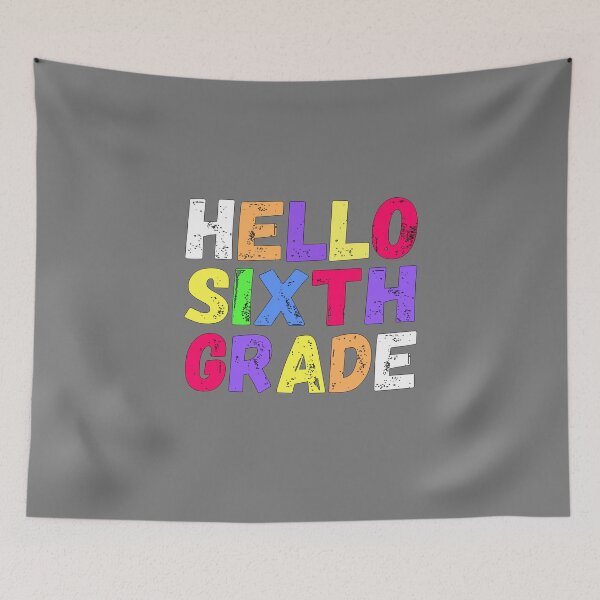 Item preview, Hello Sixth Grade - Hello 6th Grade - Back To School Gift  designed and sold by meedTee.
