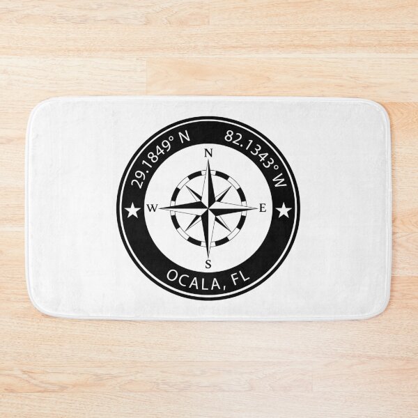 Item preview, Ocala, Florida Geographical Coordinates designed and sold by TeeOhGraphics.