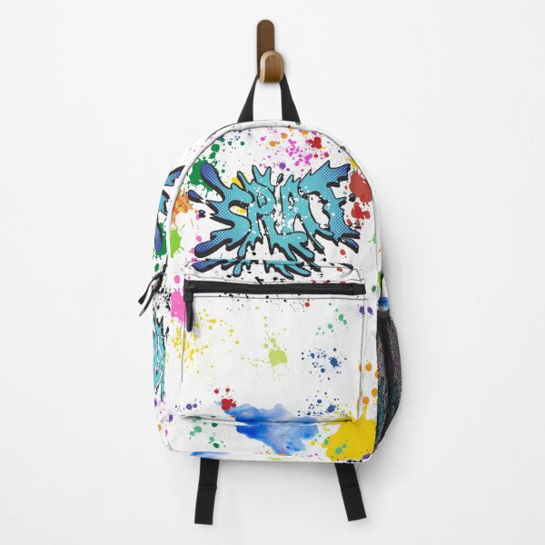 Item preview, SPLAT!!, colourful paint splats pattern designed and sold by MERCH HQ.