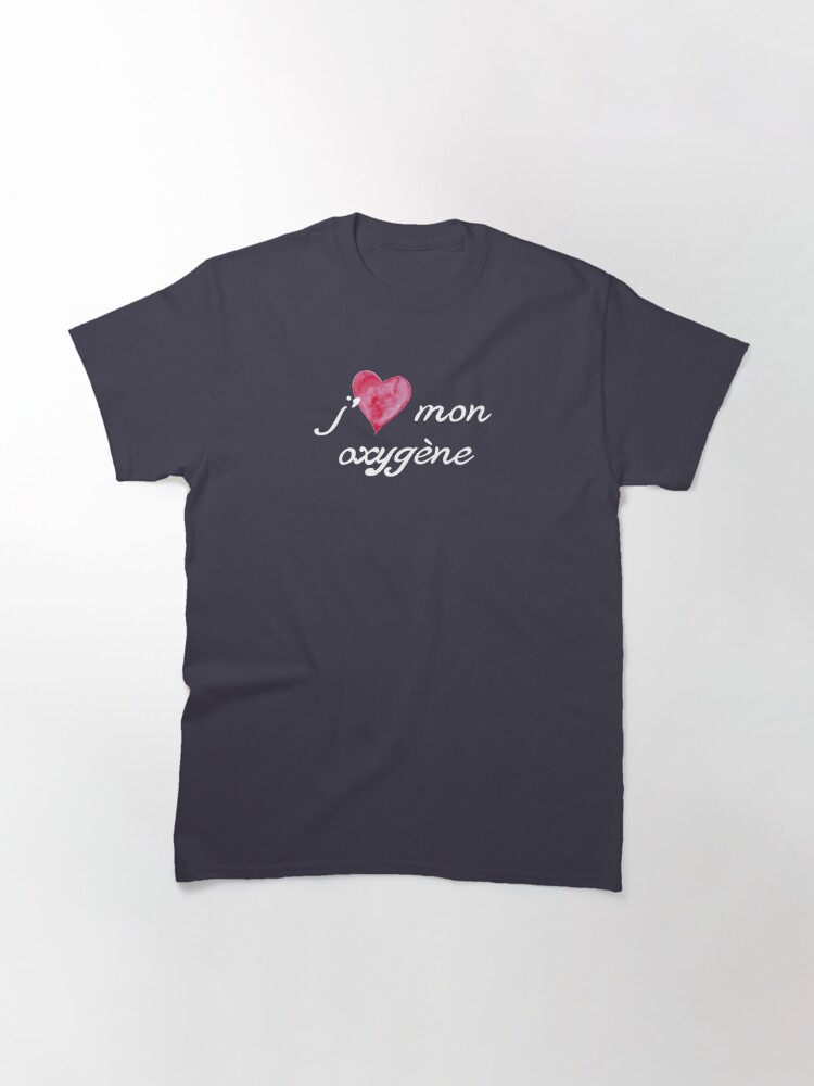 T-shirt classique ''J'aime mon oxygène, collection originale' : autre vue