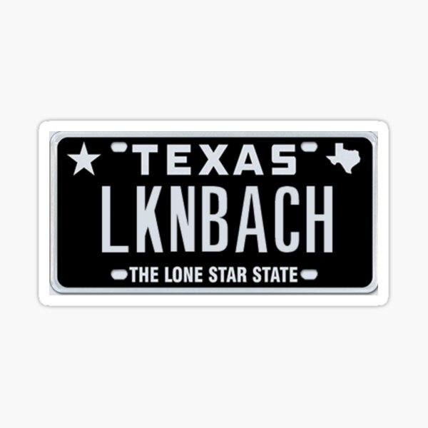 Item preview, Luckenbach Texas License Plate designed and sold by DeepEastTexas.