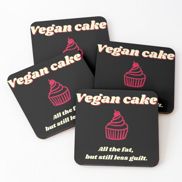 Item preview, Vegan Cake, All Fat Less Guilt designed and sold by WhimsicaliTee.