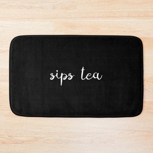 Item preview, Sips Tea Elegant Text Gossips Queen Funny Slang designed and sold by creativeloog.