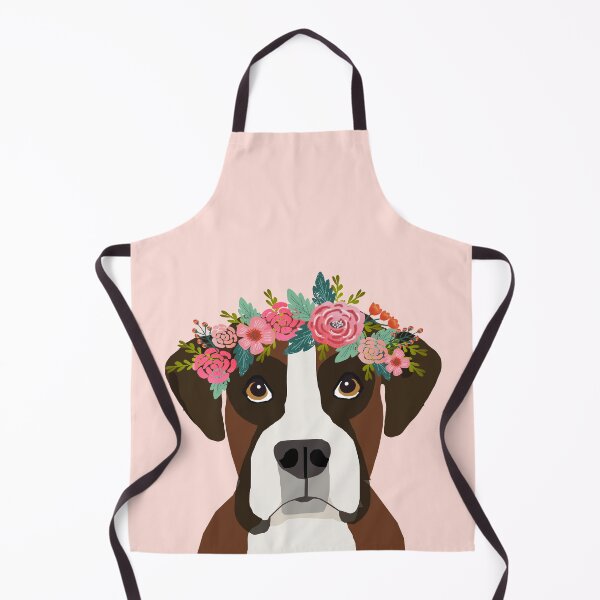 Artikelvorschau, Boxer Dog flower crown - boxer, boxer dog, cute dog, dogs, pet, floral entworfen und verkauft von PetFriendly.