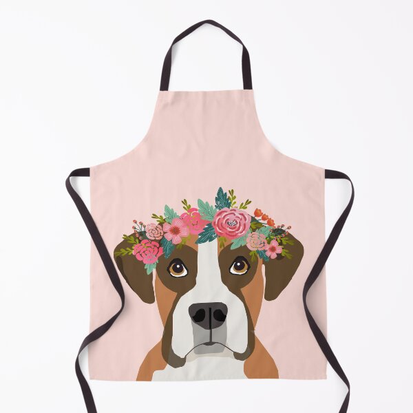 Artikelvorschau, Boxer Dog flower crown - boxer, boxer dog, cute dog, dogs, pet, floral entworfen und verkauft von PetFriendly.