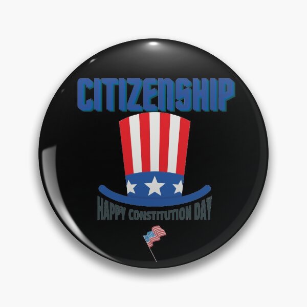 Item preview, Happy Constitution Day and Citizenship Day Message White Black Gift Ideas designed and sold by mygiftideas.