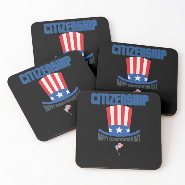 Item preview, Happy Constitution Day and Citizenship Day Message White Black Gift Ideas designed and sold by mygiftideas.