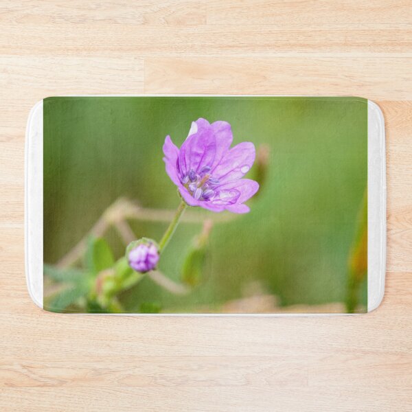 Item preview, Purple plant with raindrops against green designed and sold by cattasticmerch.