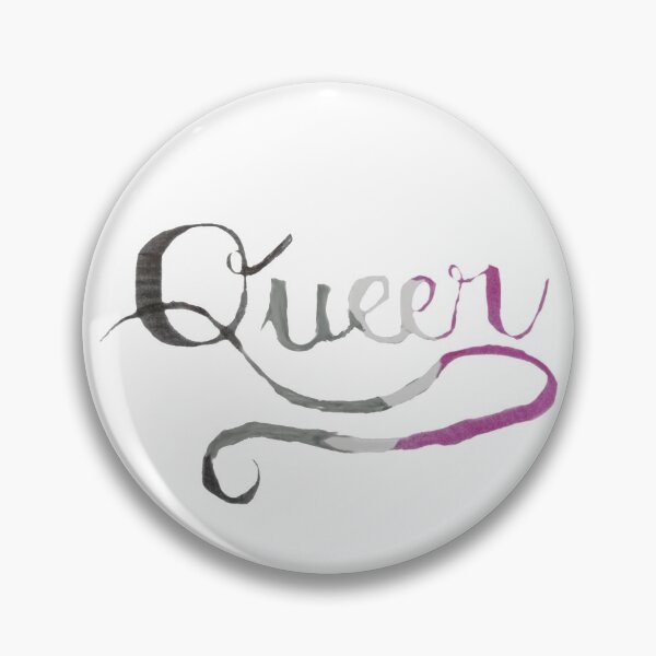 Item preview, Hand lettered 'queer' in ace colurs designed and sold by Melindrea.