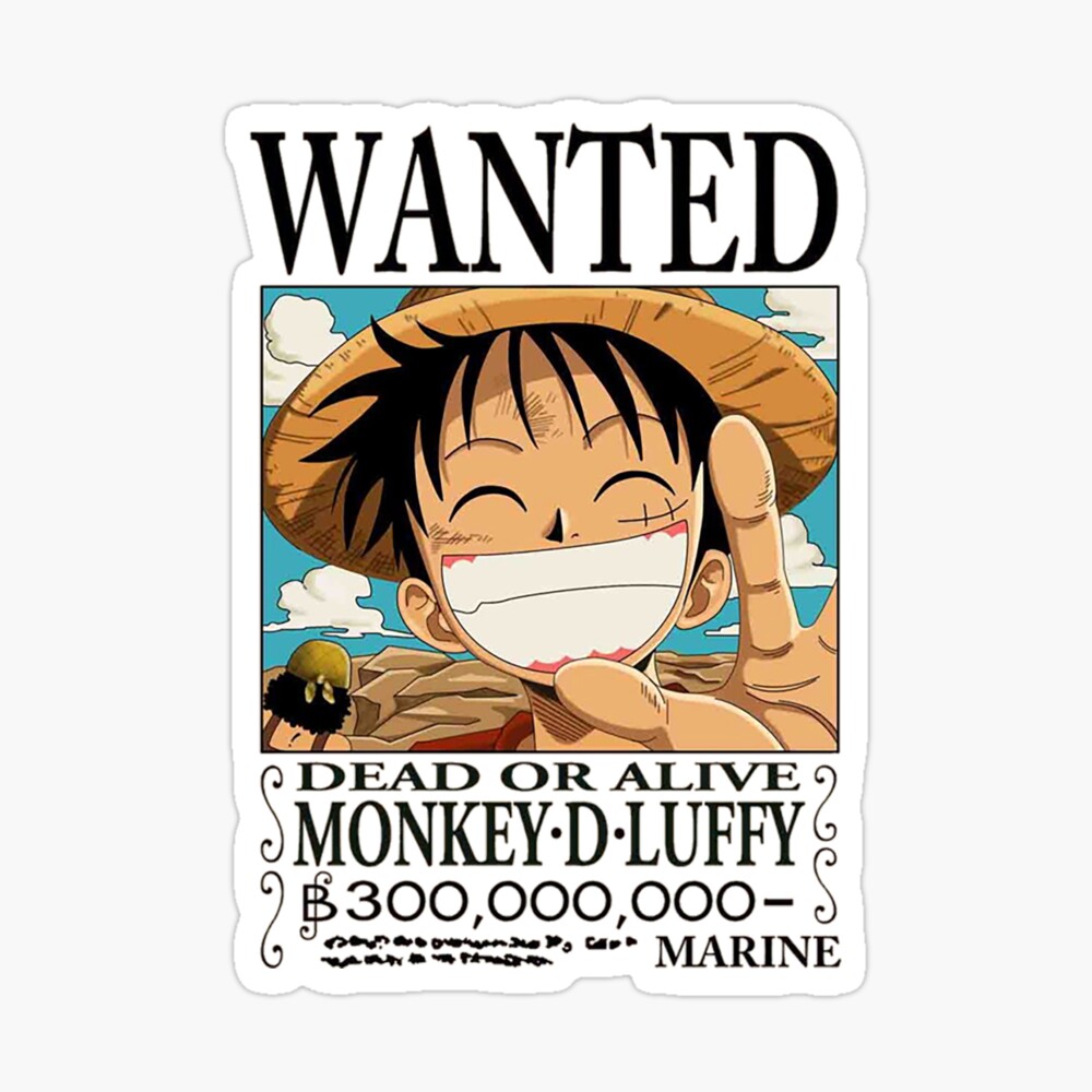 Luffy Wanted Poster By Imzouzou Redbubble