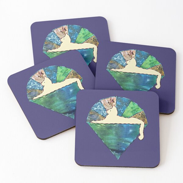 Item preview, Cats blue green designed and sold by Sugar-Magnolia.