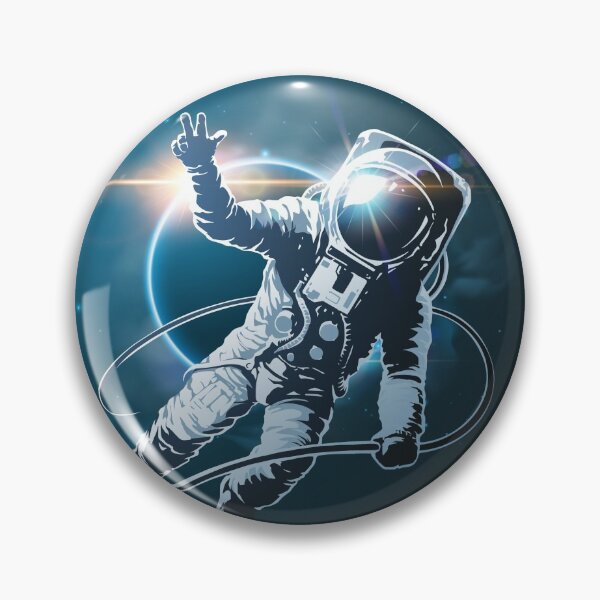 Item preview, Astronaut in front of an eclipse designed and sold by LeCoinduCagou.