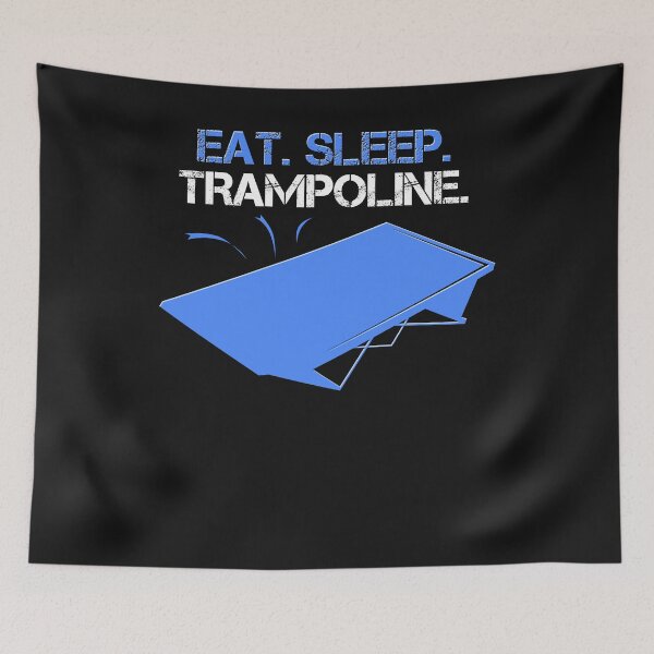 Item preview, Eat sleep trampoline saying designed and sold by Imutobi.