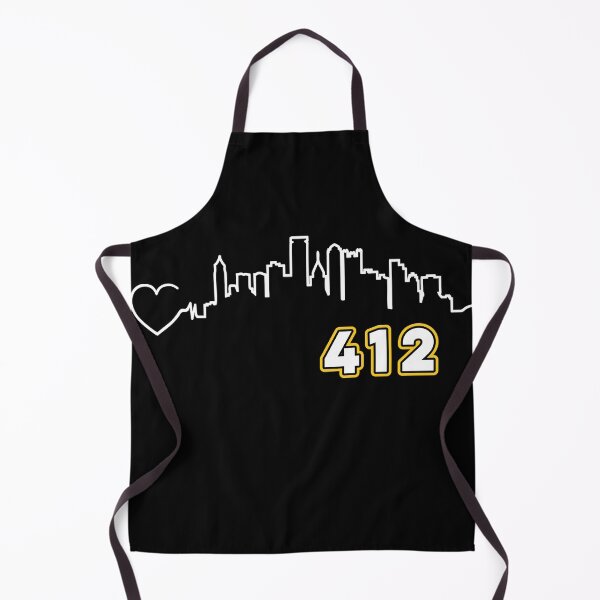 Item preview, Pittsburgh Skyline 412 Love Steel City The Burgh Silhouette designed and sold by Zeelicious Designs.
