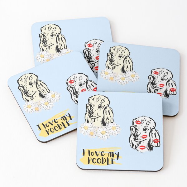 Artikelvorschau, Pudel Stickerpack entworfen und verkauft von NinaBetterNot.