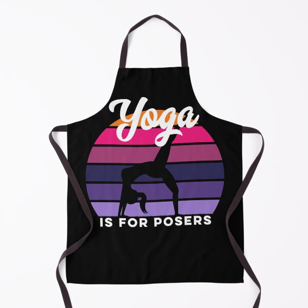 Item preview, Yoga Is For Posers Silhouette Sunset Funny Retro Vintage designed and sold by Zeelicious Designs.