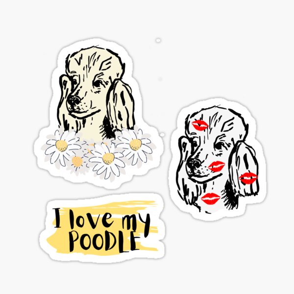 Poodle stickerpack Sticker