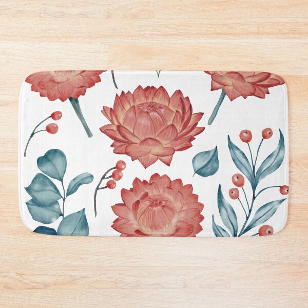 Item preview, Red Rose & Eucalyptus Leaves designed and sold by mischellero.