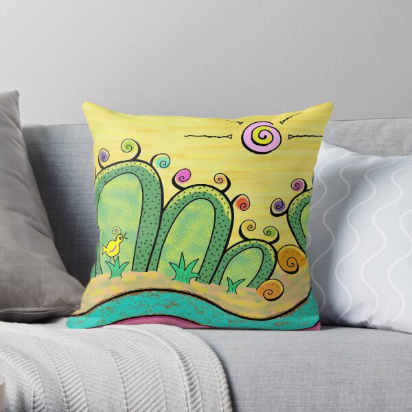 Blooming Ladies Throw Pillow