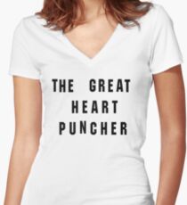 The Great Heart Puncher Women's Fitted V-Neck T-Shirt