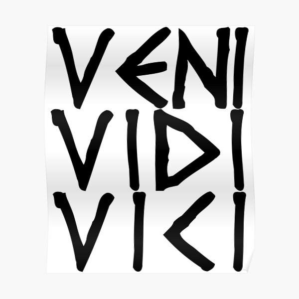 Veni Vidi Vici Wall Art | Redbubble