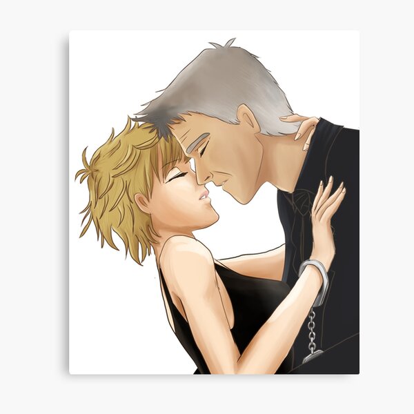 Leather and Lace - Stargate SG-1 Sam/Jack - Characters Only Metal Print