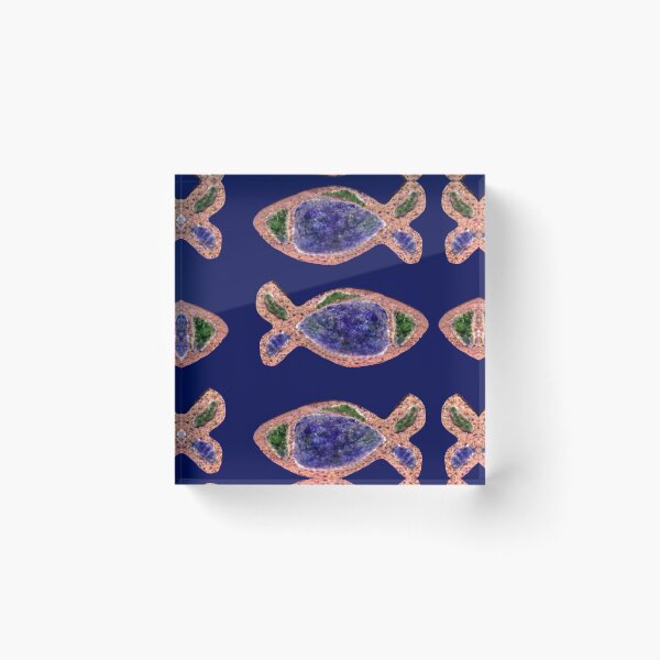 Item preview, fishes and glasses designed and sold by Madalena Lobao-Tello.