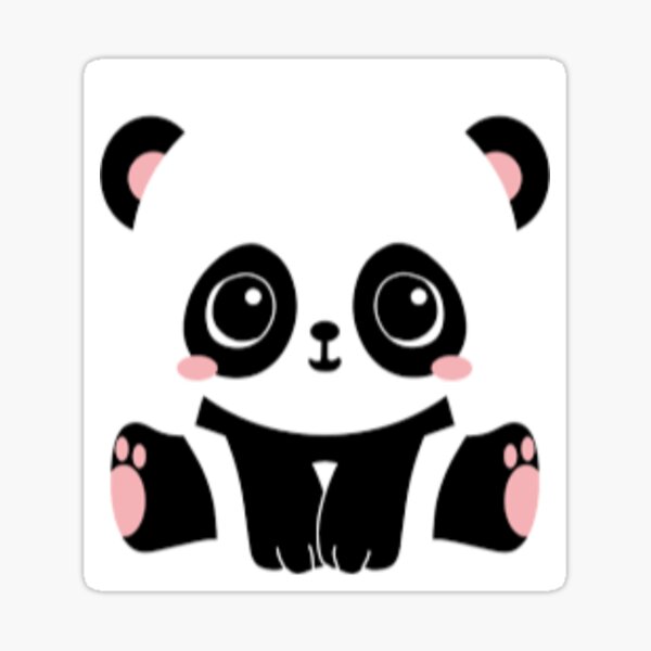 Little Panda Stickers Redbubble