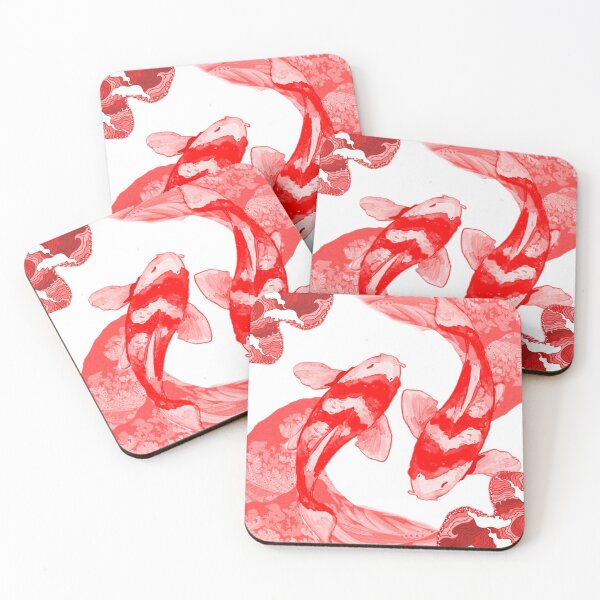 Item preview, Red Koi Fish Water Wave World designed and sold by SticksTooSlick.
