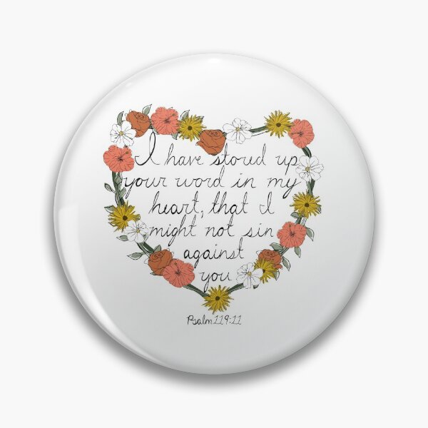 Item preview, Psalm 119:11 hidden Your Word in my heart designed and sold by Mustard-Seeds.
