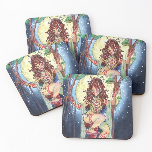 Item preview, Druidic Tribal Ritual by Moonlight Watercolor designed and sold by SimplyKitt.
