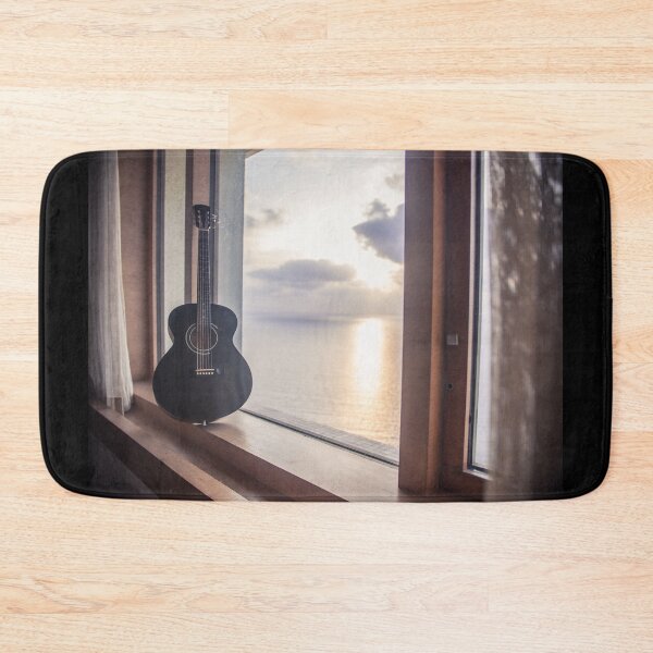Item preview, Guitar against the Sunset at Sea designed and sold by Mohit Sebastian.