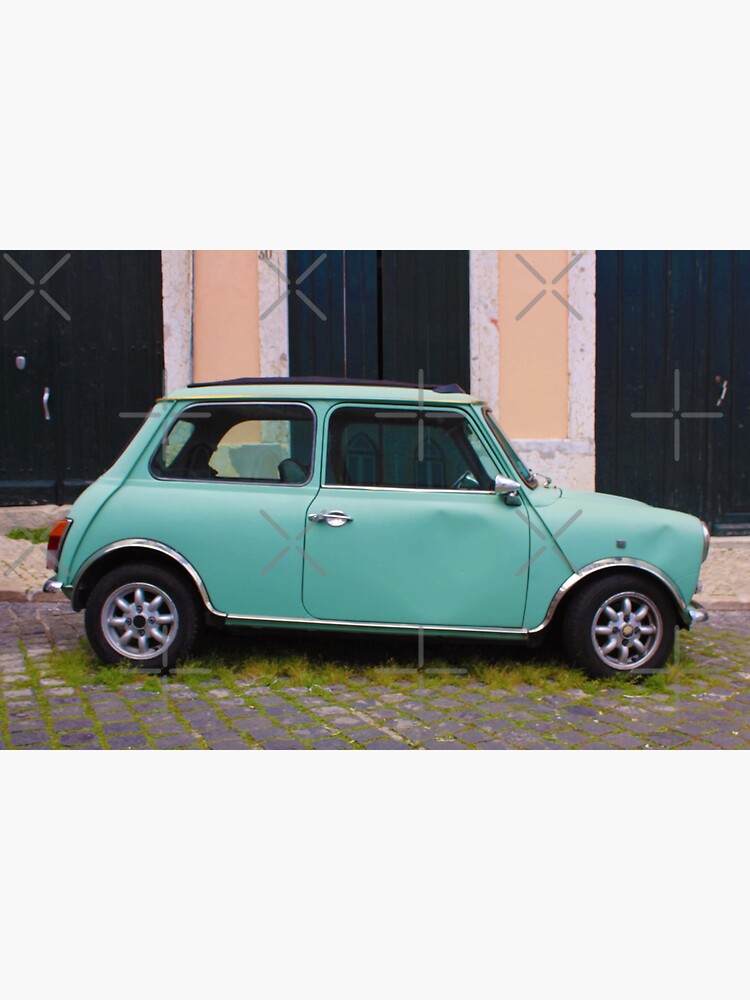 "vintage car lisboa (color)" Sticker for Sale by minimalelements