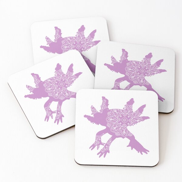 Aperçu de l'œuvre Mandala Axolotl rose créée et vendue par DesignsofWhimsy.