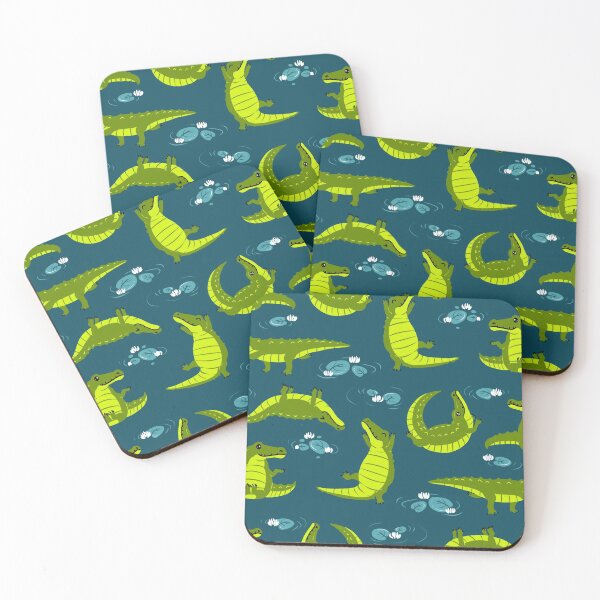 Cute crocodile Coasters (Set of 4)