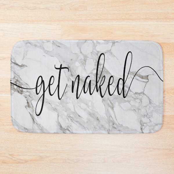 Item preview, Get Naked Grey Marble Minimalist Design designed and sold by edgalum.