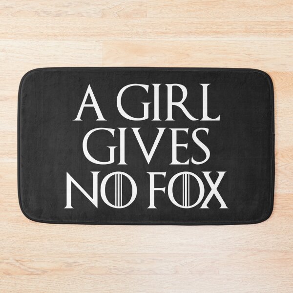 Item preview, A Girl Gives No fox - White designed and sold by SmirkingDesigns.