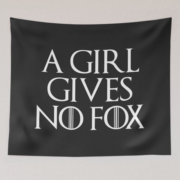 Item preview, A Girl Gives No fox - White designed and sold by SmirkingDesigns.