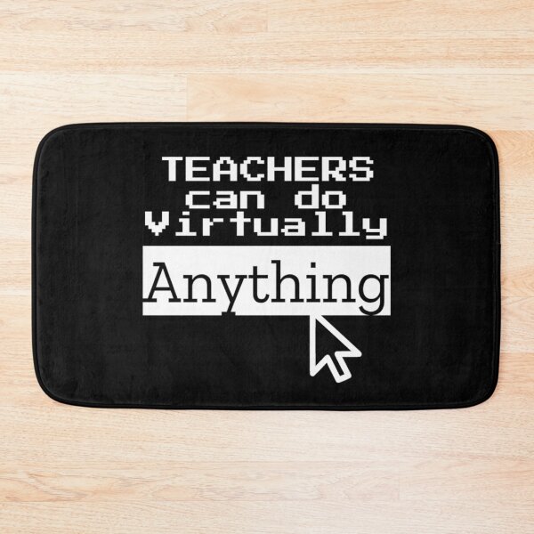 Item preview, Teachers Can Do Virtually Anything Trending Black and White designed and sold by HappyPrints ⭐⭐⭐⭐⭐.