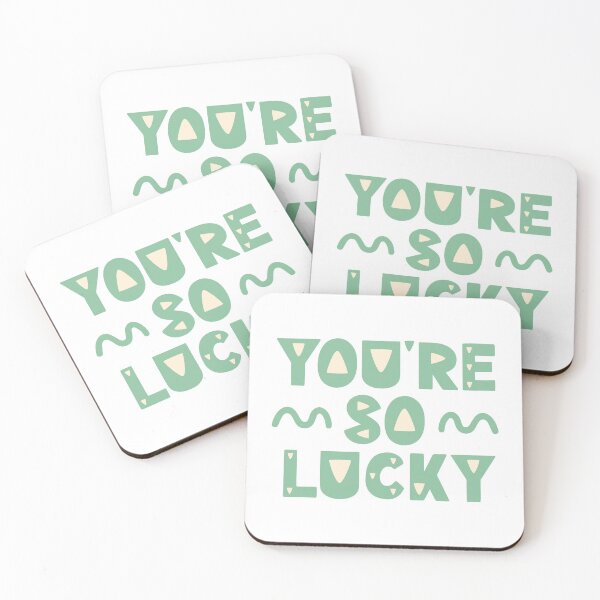 Item preview, You're so lucky designed and sold by letterbrighter.