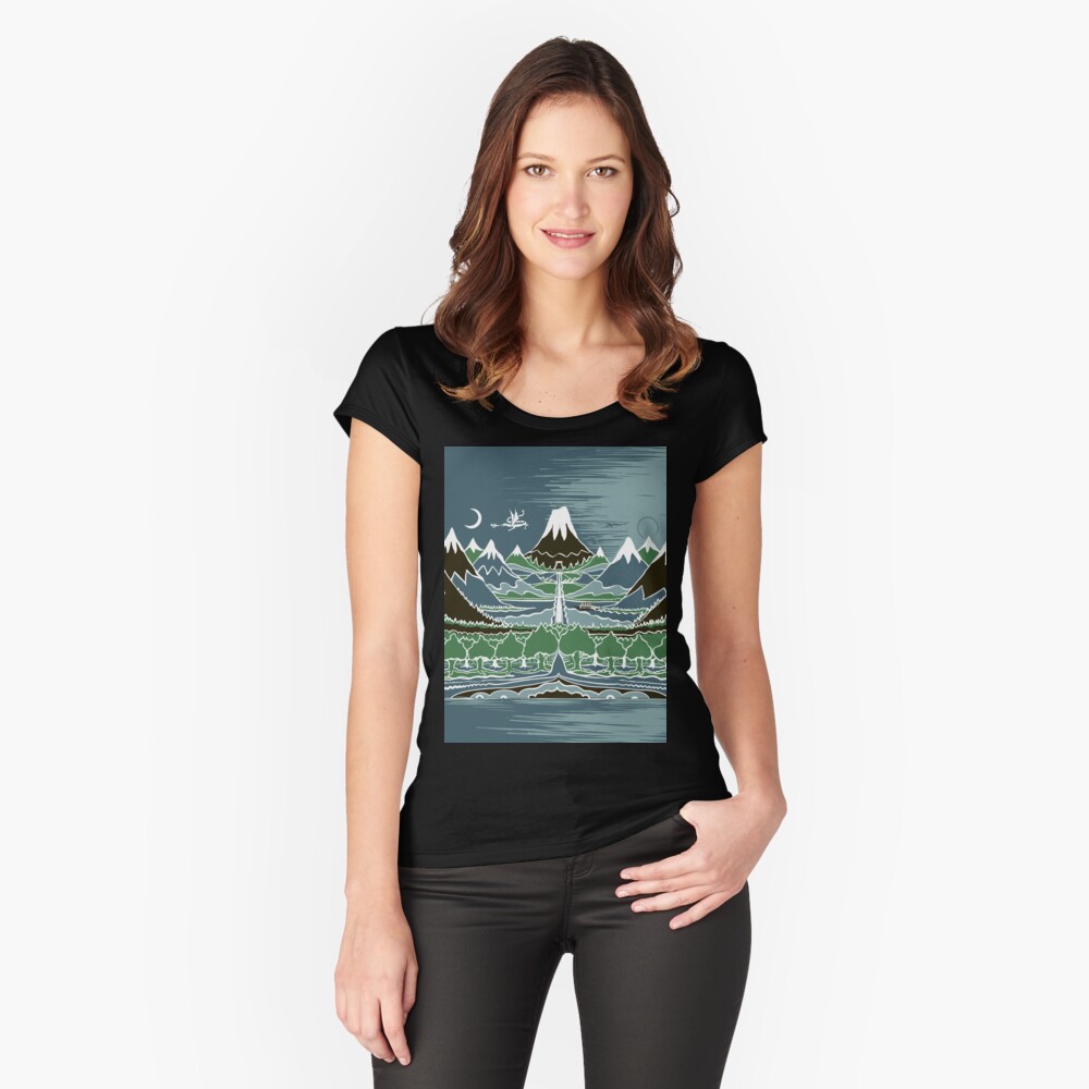 Item preview, Fitted Scoop T-Shirt designed and sold by Designwebjae.
