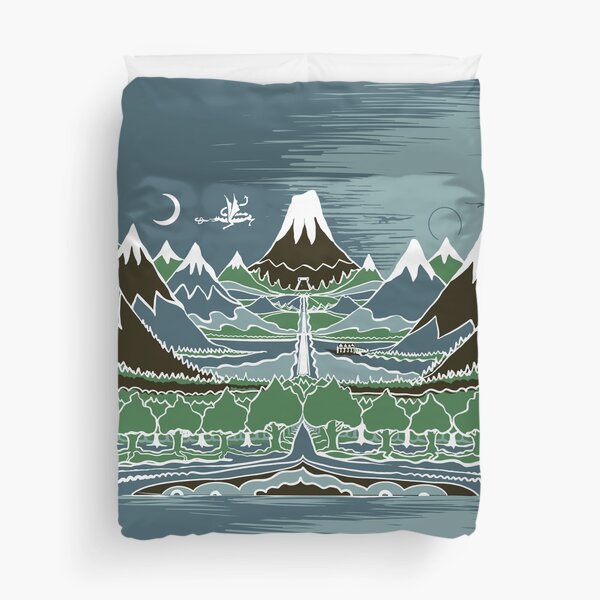 Item preview, Midnight Forest mountain path in the style of J.R.R.Tolkien designed and sold by Designwebjae.