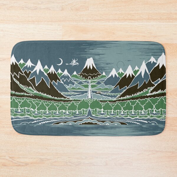 Item preview, Midnight Forest mountain path in the style of J.R.R.Tolkien designed and sold by Designwebjae.