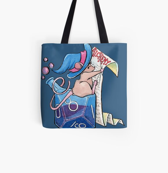 Alchemist Mouse Dungeons and Dragons Inspired Bottle All Over Print Tote Bag