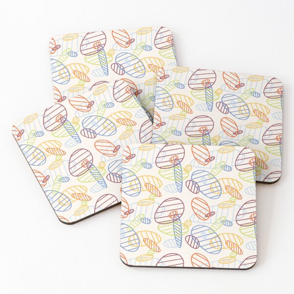 Item preview, Colorful Loops - Tan designed and sold by Grace Skelton.